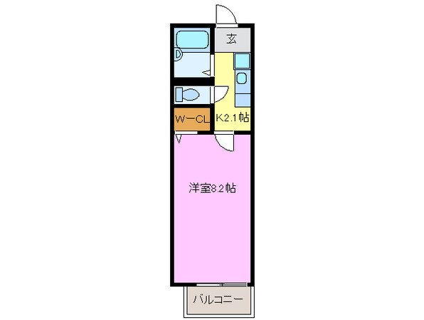 大治役場前 徒歩13分 2階の物件間取画像